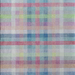 Rugs America - Rugs America Eloise EO45A Plaid Contemporary Sweet Talk Area Rugs, 7'10"x10' - Embrace your inner child darling, life is too short to be dull! Vibrant rainbow ribbons make the perfect bow to tie up your favorite room, filled with everything that excites and inspires you. With tints of pink, blue, purple, green, and accents of white, let this bright rug come out to play in a room already full of color. On the other hand, you could let this modern abstract area rug stand out in a neutral space as an energetic reminder to HAVE FUN! This stunning area rug is part of a collection designed in collaboration with renowned fashion designer Isaac Mizrahi.Features