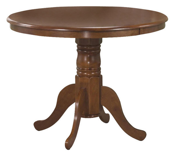 Coaster Brannan 40 Round Single Pedestal Dining Table In Maple Coaster Brannan 40 Round Single Pedestal Dining Table In Maple Finish
