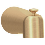 Symmons - Dia Diverter Tub Spout, Brushed Bronze - The Dia collection offers a contemporary design that fits any budget. This Dia Tub Spout features a pull up diverter for switching the flow of water from the tub spout to the showerhead. The threaded connection is simple to install and remains a secure fit after the setup process is complete. The sturdy brass construction of this diverter tub spout, along with its limited lifetime warranty, ensures it will be a polished addition to any bathroom for years to come.