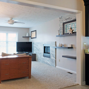 Modern Home - Mudroom, Family Area, & Vanity