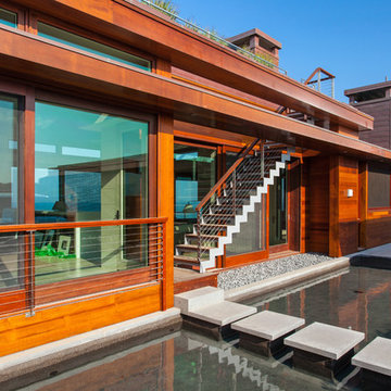 Modern Home Overlooking Cape Cod Bay - North Truro, MA