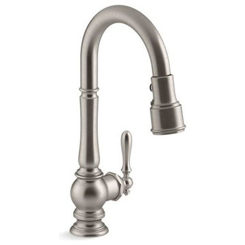 Kohler Artifacts Kitchen Faucet w/ 16" Pull-Down Turned Lever Handle