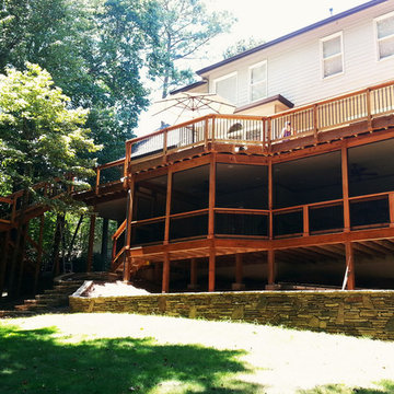 Multi-Level Deck with Screen Room