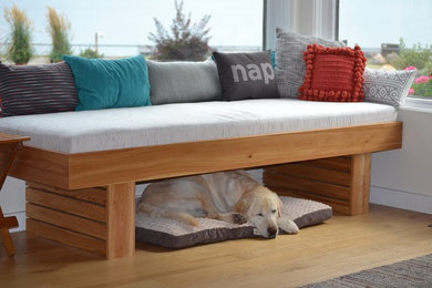 Inspiration for a scandinavian living room remodel in Other