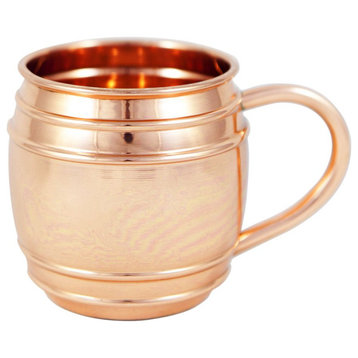 Alchemade Copper Barrel Mug with Lines