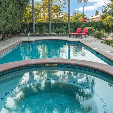 Pool with Creative Tile Designs