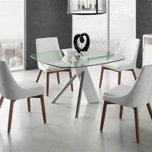 Modern Contemporary Gloss White Lacquer Dining Table