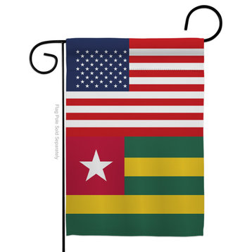 Togo US Friendship of the World Nationality Garden Flag