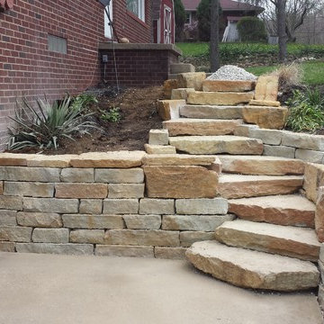Suffield Retaining Wall and Stairs
