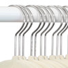 Closet Complete 50 Pack Velvet Hangers with Chrome Hooks, Ivory