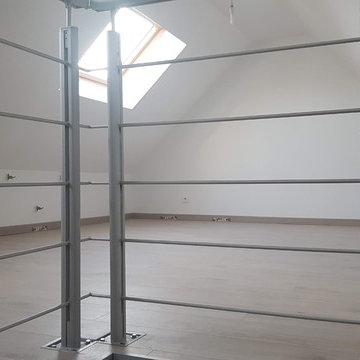 Aménagement d'une chambre sous comble dans une longère