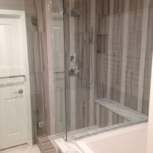 combination walk in shower/tub