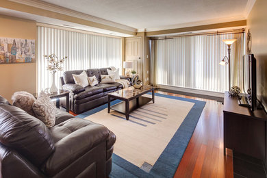 Trendy family room photo in Toronto