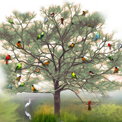 Bird Tree Fractal 10 - Products