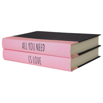Love Quote book Stack, 2-Piece Set