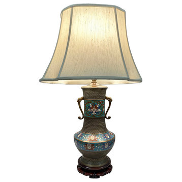 Consigned 20th Century Japanese Cloisonne Lamp