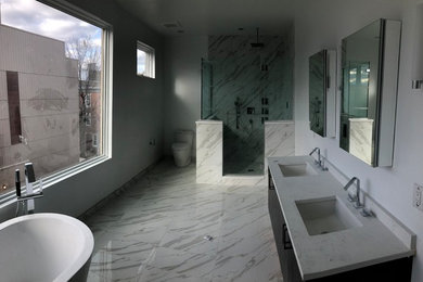 Bathroom - modern bathroom idea in Philadelphia