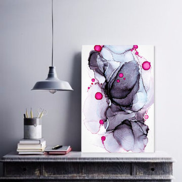 Arranging photos and art on a wall