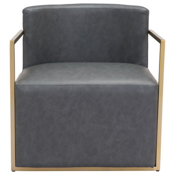 Eve Accent Chair Brown, Gray