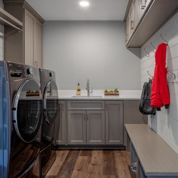 Natural White Oak Cabinets & Blue Tile Backsplash - Design-Build Kitchen Remodel