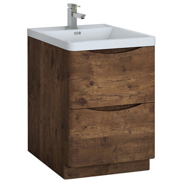 Fresca Tuscany 24" Rosewood Cabinet With Integrated Sink