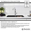 Nantucket Sinks 33" Dual Mount Granite Composite Sink, White
