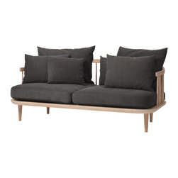 & Tradition FLY Sofa SC2 White Oiled Oak - Furniture