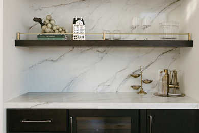 Example of a trendy kitchen design in Omaha