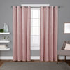 Velvet Grommet Top Curtains, Set of 2, Blush Pink, 54"x84"