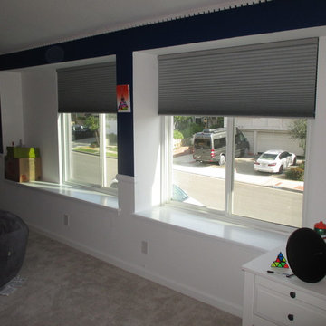 Honeycomb Shades Window Treatment in Laguna Niguel, California