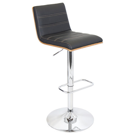 LumiSource Vasari Barstool, Black