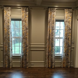 Inverted box pleat Drapery Panels - Window Treatments