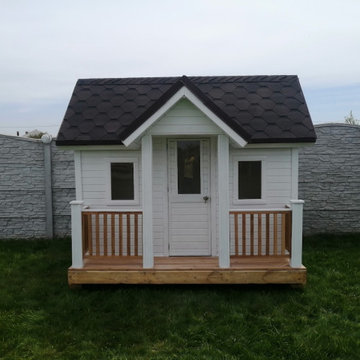Custom Wooden Playhouse – Delivered by Crane for a Birthday Surprise