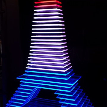 cool LED acrylic light fixture