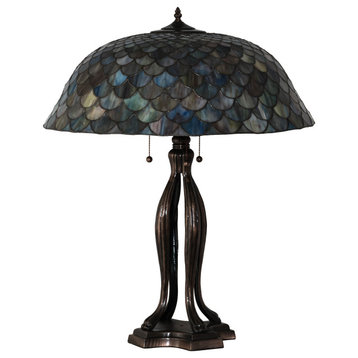 30 High Tiffany Fishscale Table Lamp