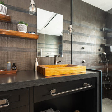 Madison Modern Bathroom with Floating Wood Vanity