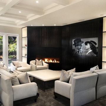 clean lined family room
