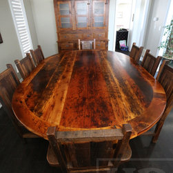 Round Reclaimed Wood Tables - Dining Tables