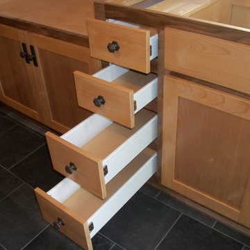 Solid Wood Front Drawers With Metal Sides