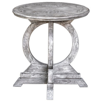 Uttermost Maiva White Accent Table, 25426