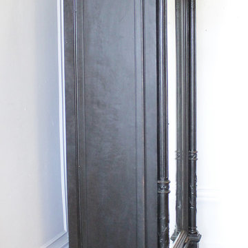 20th Century Ebonized Empire French Louis XVI Style Armoire