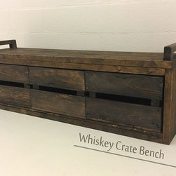 Whiskey Crate Bench - Indoor Benches