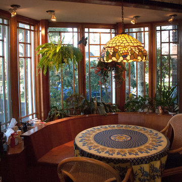 Lawyer's Library and new Den, Kitchen and Dining