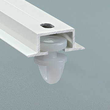 CHR90 Embedded Mute Ceiling Curtain Rail System For Room Divider
