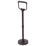 Allied Brass - Pipeline Free Standing Toilet Tissue Stand, Antique Bronze - This freestanding toilet tissue holder from our Pipeline collection securely holds rolls of all sizes in place. This accessory is made with actual pipe to underscore the trending industrial look. This accessory is powder coated with lifetime materials to provide a decorative and clean finish. The choice of superior materials makes this item free from corrosion and rust.