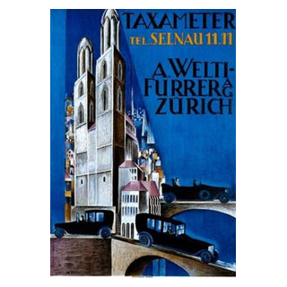 A Welti Führer AG Zurich- Taxameter Poster – CitiesWeLove