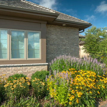 Modern Front Yard Landscape - Mequon