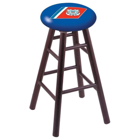 U.S. Coast Guard Extra, Tall Bar Stool, Dark Cherry