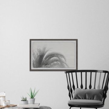 "Coconut Tree Top View" Framed Painting Print