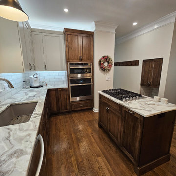 Transitional Kitchen Remodel Done With New Two-Tone Colored Cabinets